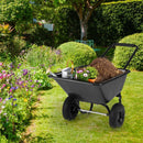 Dual-Wheel Wheelbarrow Garden Utility Cart with Pneumatic Tires by LJGDeals