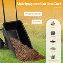 Dual-Wheel Wheelbarrow Garden Utility Cart with Pneumatic Tires by LJGDeals