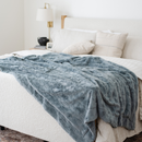 PATTERNED FAUX FUR XL THROW BLANKETS by Saranoni