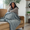 PATTERNED FAUX FUR XL THROW BLANKETS by Saranoni