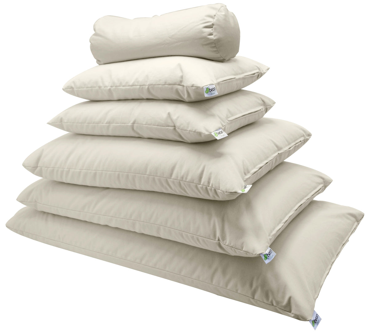 Dust Mite Proof Organic Cotton Pillow Protector or Sleep Pillow, Natural Fill, Kapok, Buckwheat, Millet