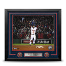 Dustin Pedroia 2013 World Series Celebration Boston Red Sox Autographed 11x14 Framed Baseball Photo by Dynasty Sports & Framing