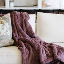 PATTERNED FAUX FUR XL THROW BLANKETS by Saranoni