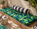 Green Banana Leaf Outdoor Seat Cushion Covers – 2 Pack | Patio Chair Replacement Covers | Fits IKEA Duvholmen