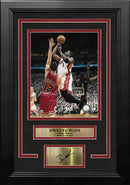 Dwyane Wade in Action Miami Heat 8" x 10" Framed Basketball Photo with Engraved Autograph by Dynasty Sports & Framing