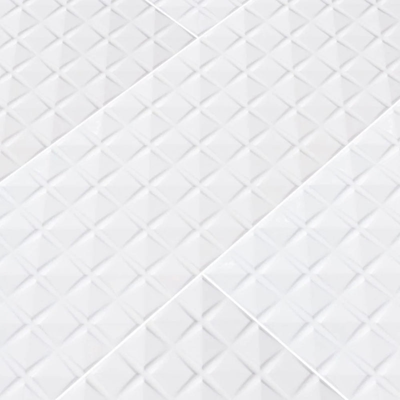 MSI Dymo Chex White Ceramic Wall Tile