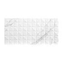MSI Dymo Statuary Chex White Glossy Ceramic Wall Tile 12x24