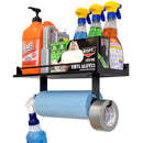 Quick Clean Paper Towel Holder and Wall Shelf