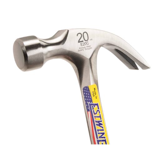 Estwing E20C 20 Oz Curve Claw Hammer With Leather Grip