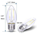 E26 4W LED Filament Edison Bulbs Dimmable Energy Saving 12V Low Voltage Light Bulb
