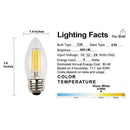 E26 4W LED Filament Edison Bulbs Dimmable Energy Saving 12V Low Voltage Light Bulb