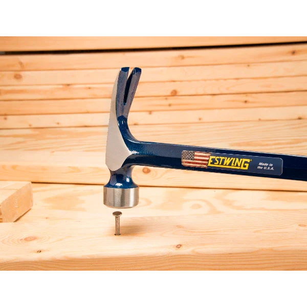 Estwing E3-25S 25oz Big Blue Framing Hammer w/ Larger Face - Blue Grip (Smooth Face)