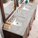 James Martin Addison 72" Double Bathroom Vanity, Mid-Century Acacia