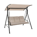3-Person Porch Swing with Adjustable Canopy - 900 lbs Capacity by DirectDeals