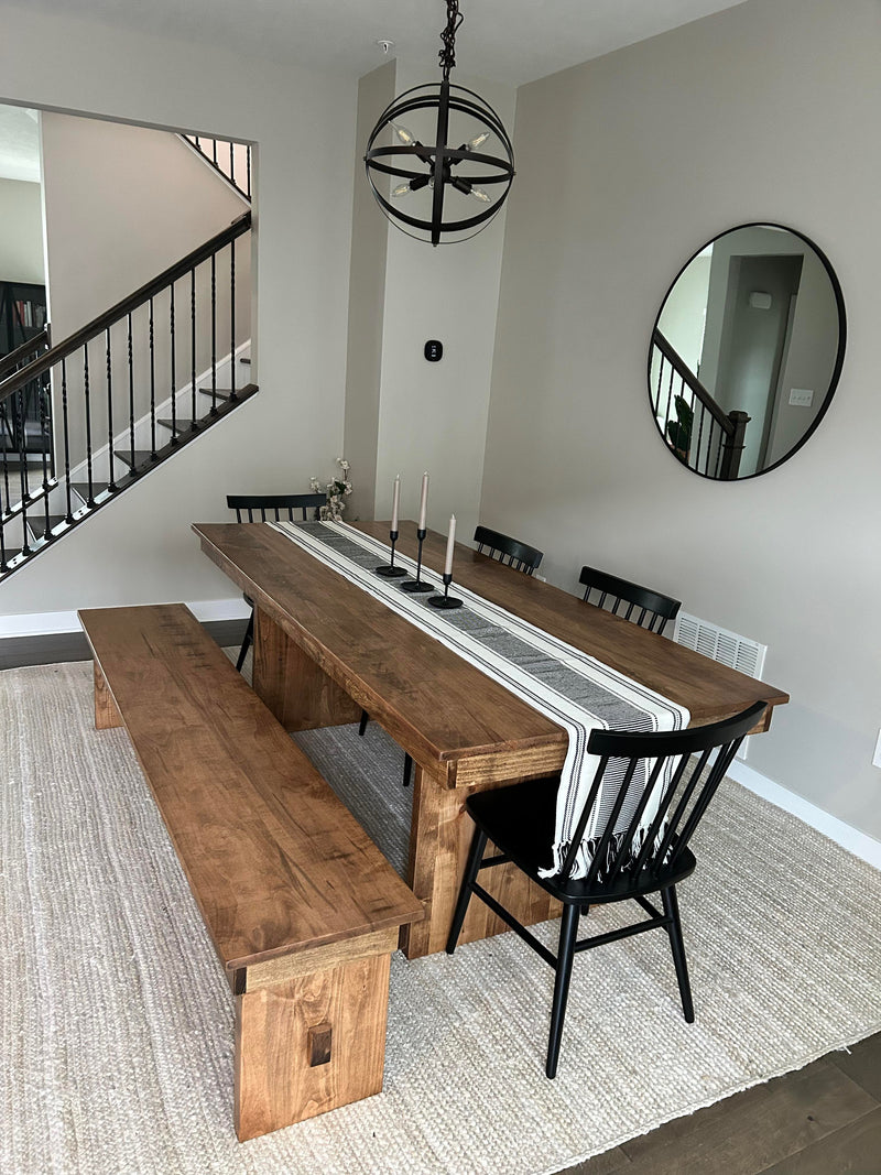 Pedestal Farmhouse Dining Table