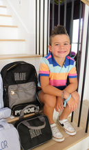 Black + Grey Colorblock Backpack - NO CUSTOMIZATION