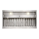 36" Range Hood Insert, Stainless Steel Kitchen Vent Hood with Dimmable LED Lights, 600CFM - NX-E90-36