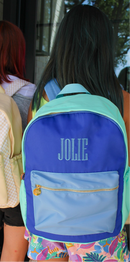 Blue + Teal Colorblock Backpack - NO CUSTOMIZATION