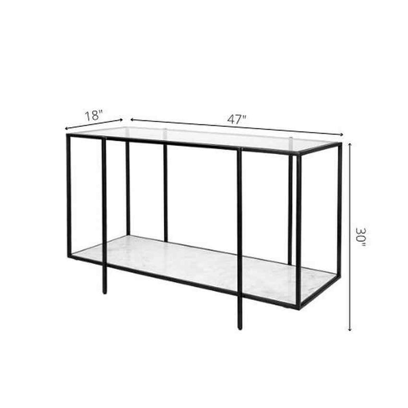 Sattledt Clear Console Table