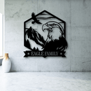 Majestic Bald Eagle Monogram