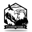 Majestic Bald Eagle Monogram