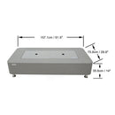 Elementi Sydney Ethanol Fire Pit 61.9 x 29.9 Inches