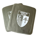 (PAIR) Level IV 7x8" Ceramic Side Plates (Lightweight Alumina PE Material)