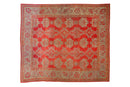 13.5x15 Antique Oushak Square Carpet