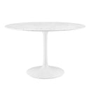 Lippa 48" Round Faux Marble Dining Table by Modway