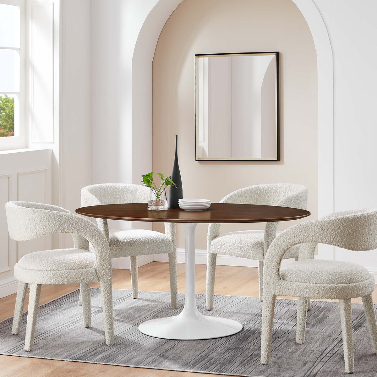 Lippa Oval Wood Dining Table by Modway, photo 6 of 14