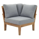 Marina Outdoor Patio Teak Corner Sofa by Modway by HouseOfZazla