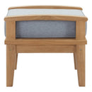 Marina Outdoor Patio Teak Ottoman by Modway by HouseOfZazla