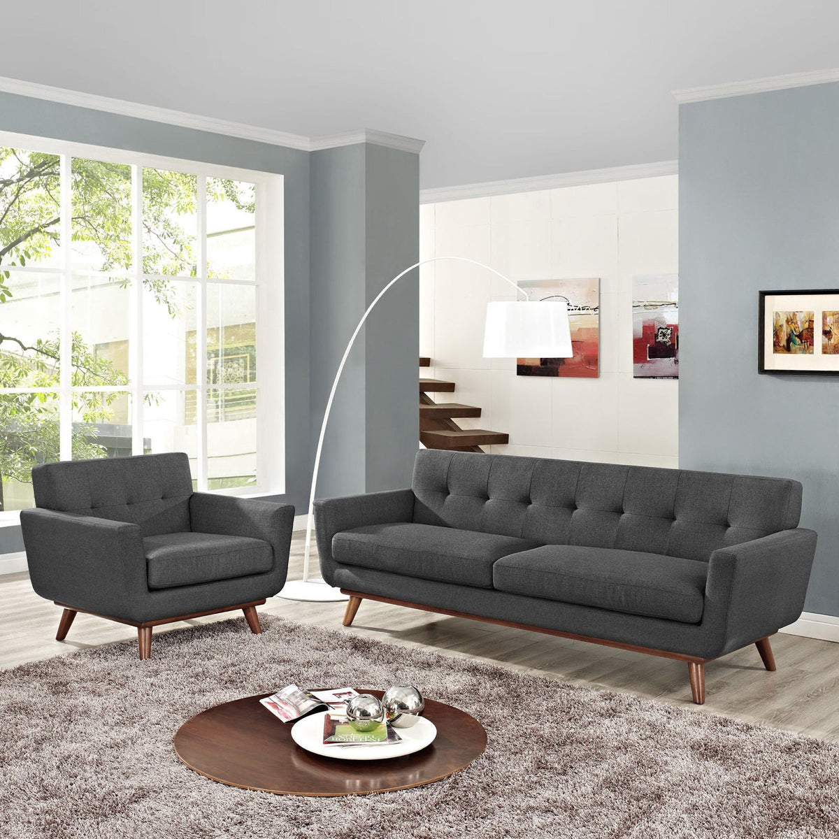 Engage Armchair and Sofa Set of 2 by Modway, photo 18 of 24