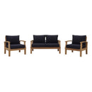 Marina 3 Piece Outdoor Patio Teak Set by Modway by HouseOfZazla
