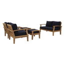 Marina 5 Piece Outdoor Patio Teak Set by Modway by HouseOfZazla