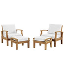Marina 4 Piece Outdoor Patio Teak Set by Modway by HouseOfZazla