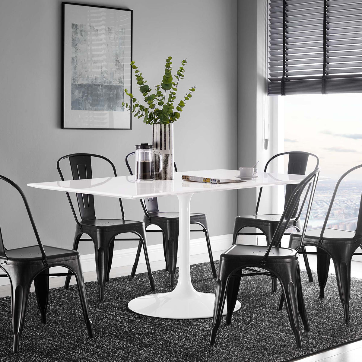 Lippa 60" Rectangle Wood Dining Table by Modway - EEI-1656, photo 6 of 7
