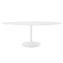Lippa 78" Oval Faux Marble Dining Table by Modway by HouseOfZazla