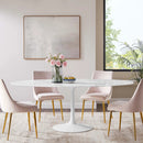 Lippa 78" Oval Faux Marble Dining Table by Modway by HouseOfZazla