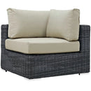 Summon Outdoor Patio Sunbrella Corner Sofa by Modway by HouseOfZazla
