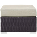 Convene Outdoor Patio Fabric Square Ottoman by Modway by HouseOfZazla