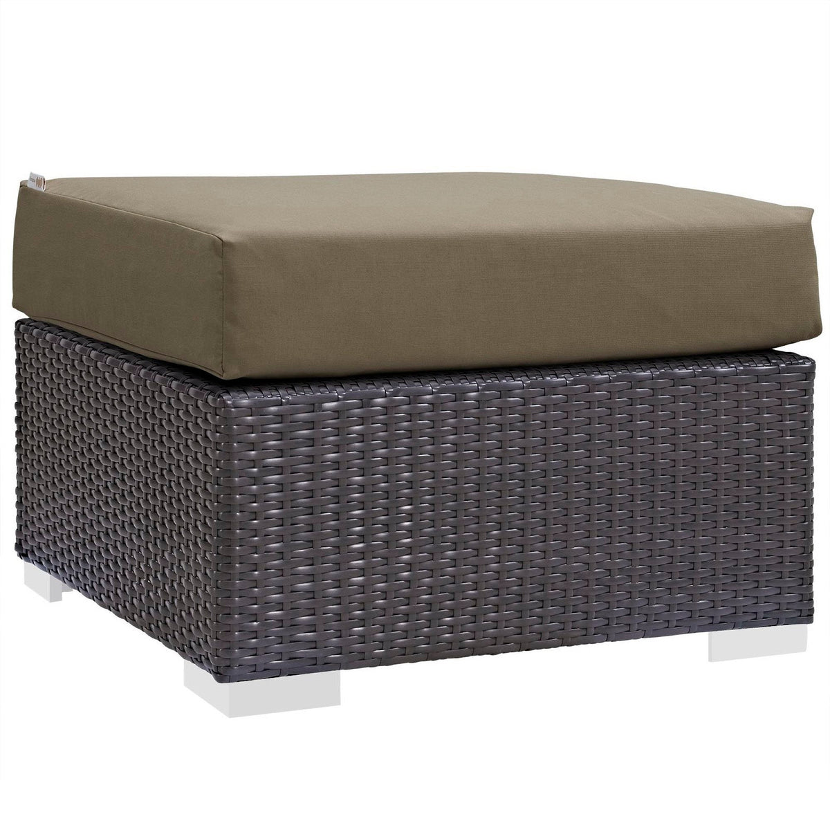 Convene Outdoor Patio Fabric Square Ottoman by Modway, photo 8 of 9