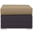 Convene Outdoor Patio Fabric Square Ottoman by Modway by HouseOfZazla