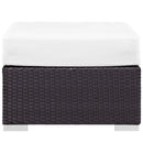 Convene Outdoor Patio Fabric Square Ottoman by Modway by HouseOfZazla