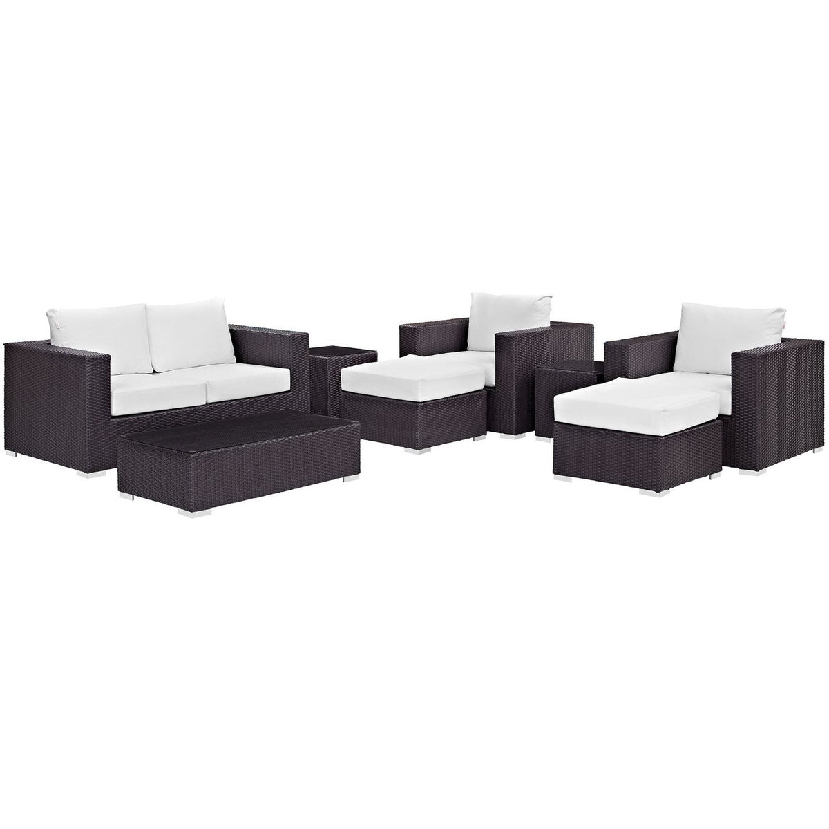 Convene 8 Piece Outdoor Patio Sofa Set by Modway, photo 10 of 18