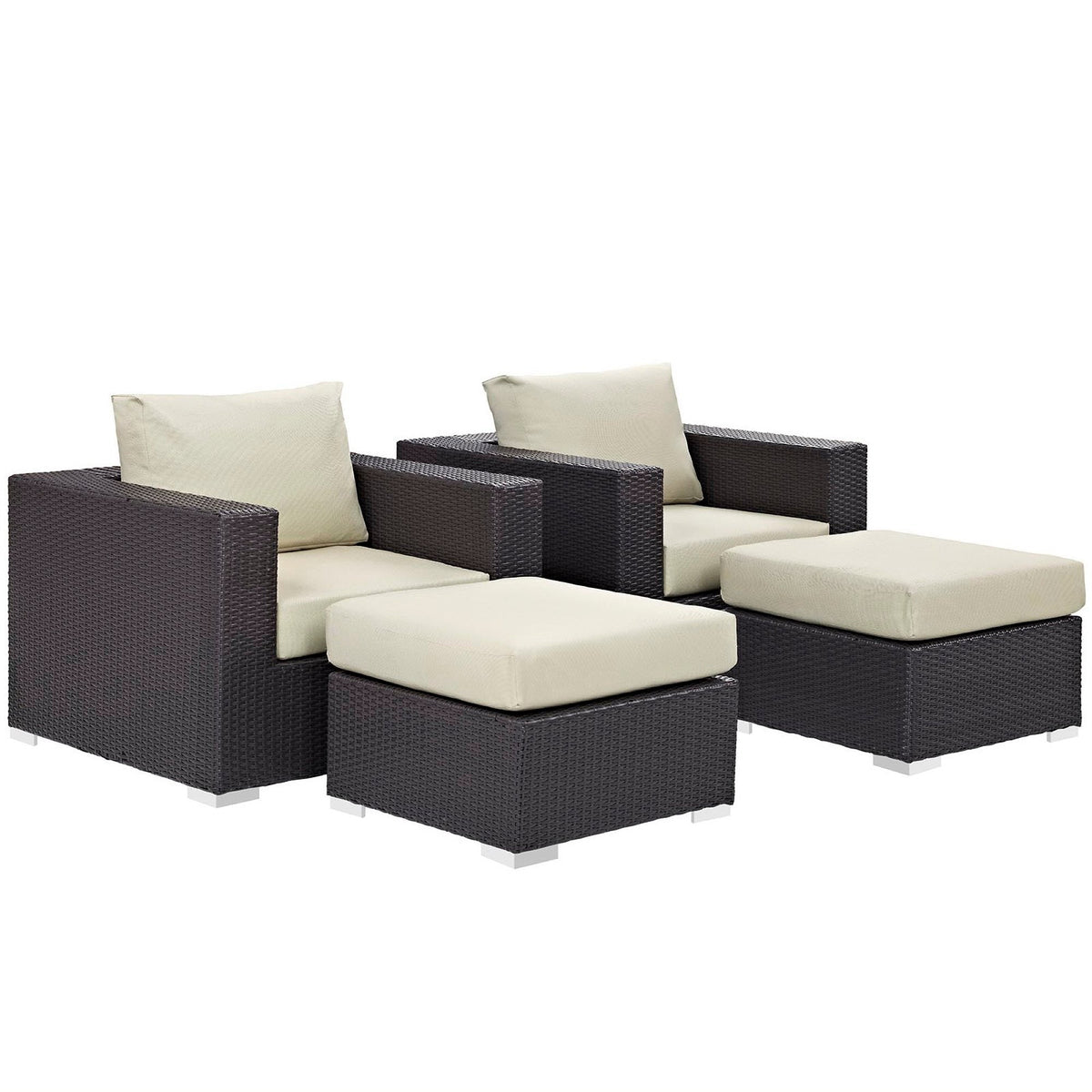 Convene 4 Piece Outdoor Patio Sectional Set by Modway, photo 2 of 17