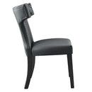 Curve Vegan Leather Dining Chair by Modway by HouseOfZazla