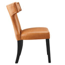 Curve Vegan Leather Dining Chair by Modway by HouseOfZazla