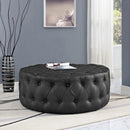 Amour Upholstered Vinyl Round Ottoman by Modway by HouseOfZazla