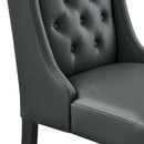 Baronet Button Tufted Vegan Leather Dining Chair by Modway by HouseOfZazla